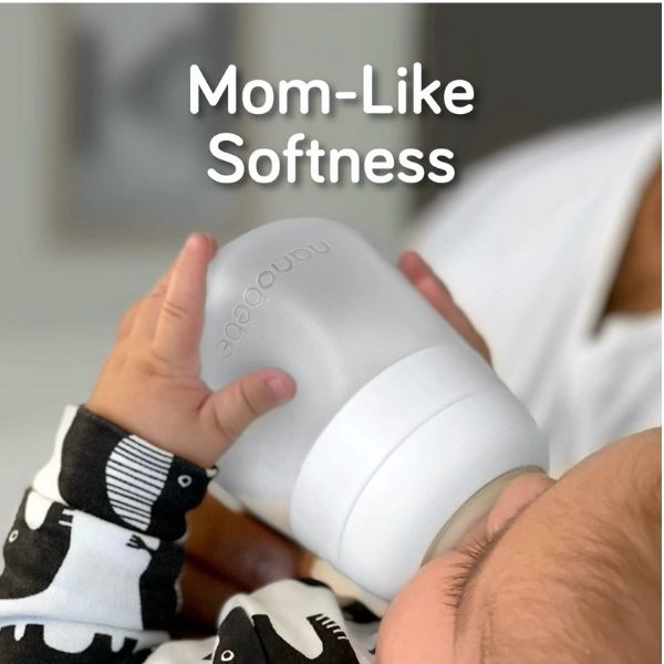 Nanobebe Flexy Silicone Bottle White