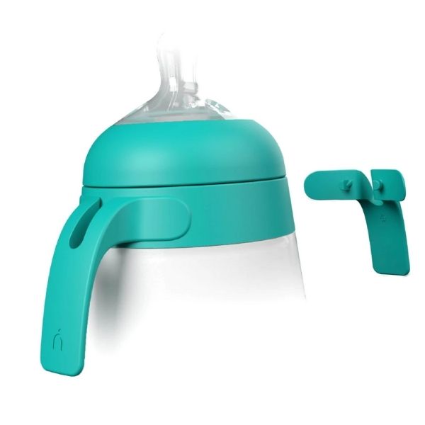 Nanobebe Silicone Bottle Handles Gen 2 Teal 2pk