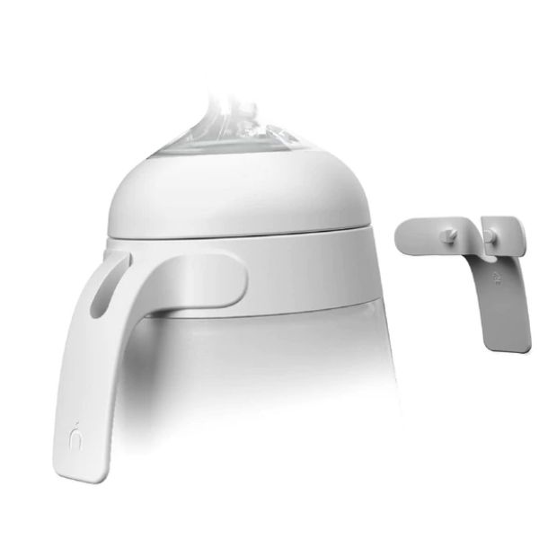 Nanobebe Silicone Bottle Handles Gen 2 White 2pk