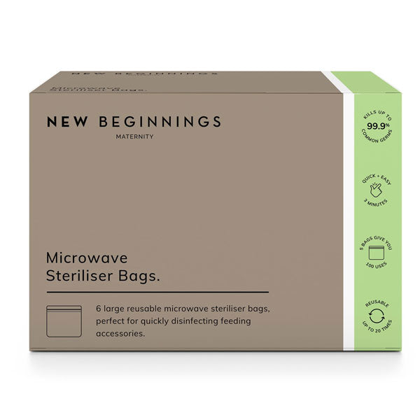 New Beginnings Microwave Steriliser Bags 6pcs