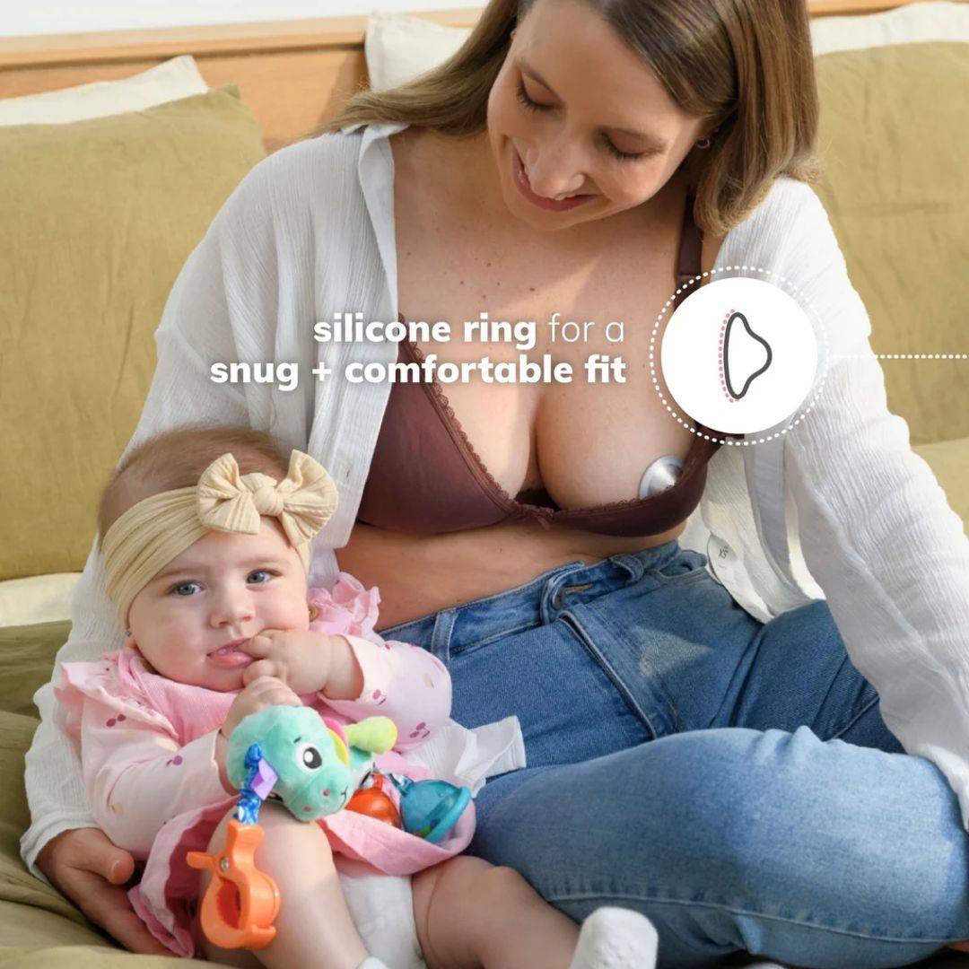New Beginnings Pure Silver Nipple Cups Large 2pk