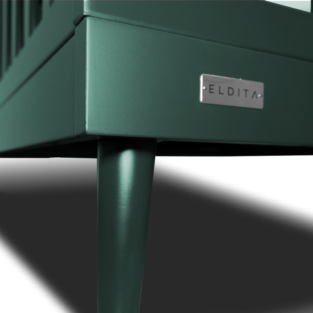 Eldita Kent Cot Limited Edition Dark Green with Mattress