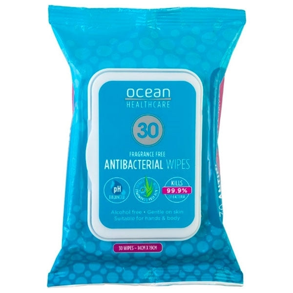 Ocean Healthcare Antibacterial Wipes 30Pack