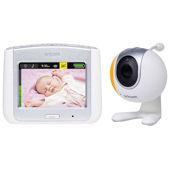 Oricom Secure860 Touchscreen Video Monitor (Silver) + Additional Camera