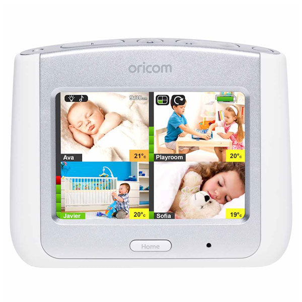 Oricom Secure860 Touchscreen Video Monitor (Silver) + Additional Camera
