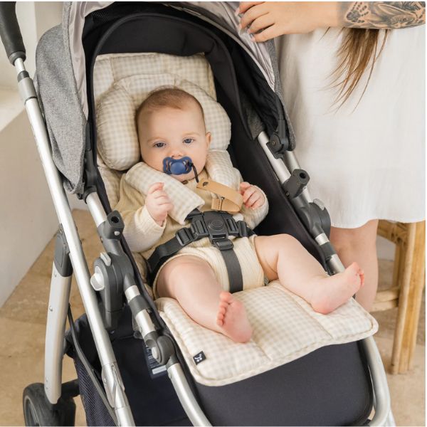 OutlookBaby Pram Liner Wheat Gingham