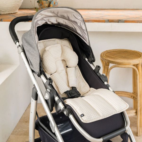 OutlookBaby Head Hugger Wheat Gingham