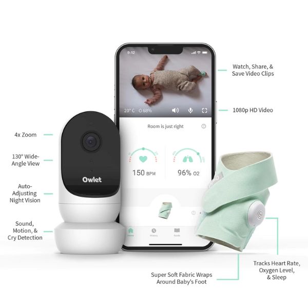 Owlet Monitor Duo 2 - Smart Sock 3 + Cam 2