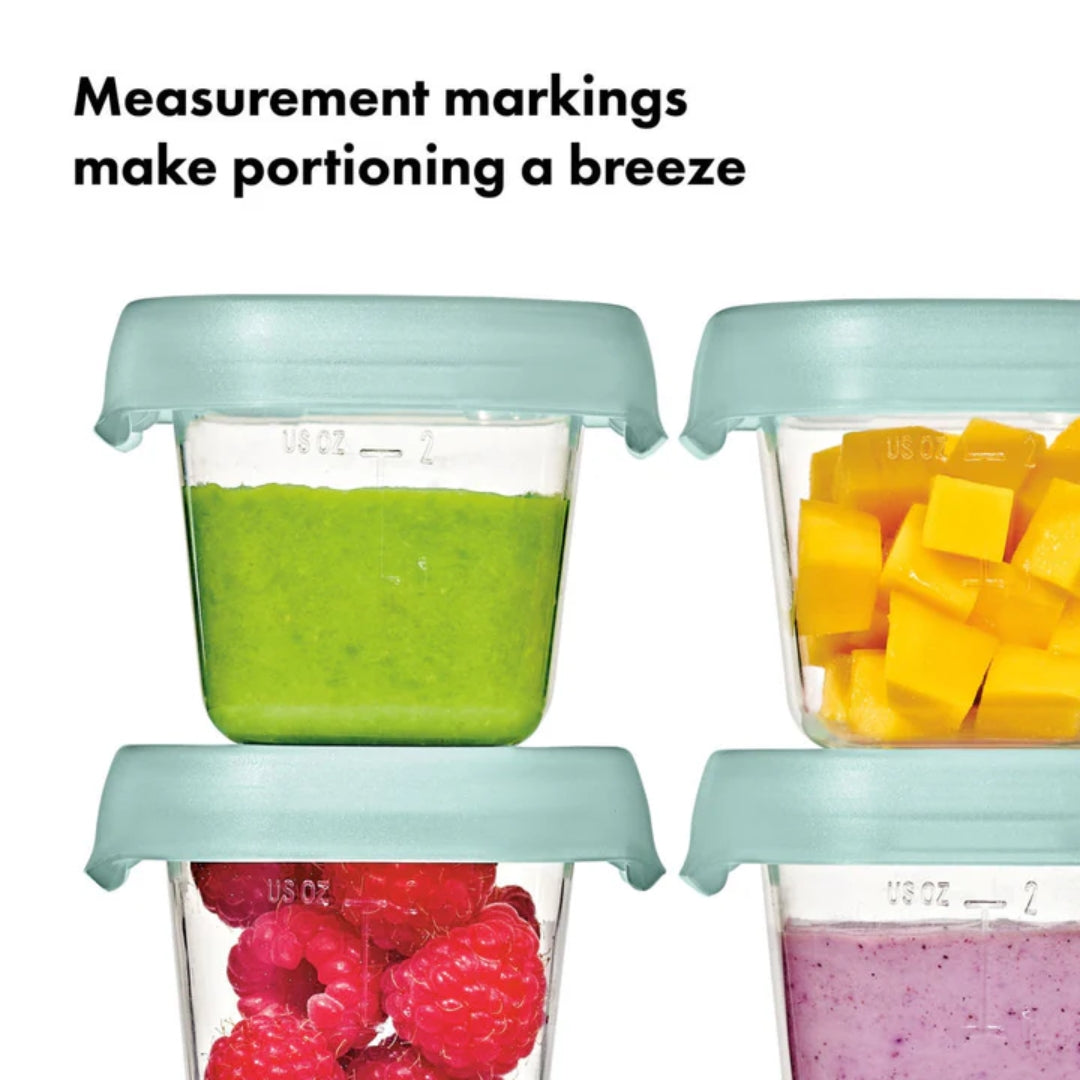 OXO TOT Baby Blocks Freezer Storage Containers 60ml Opal