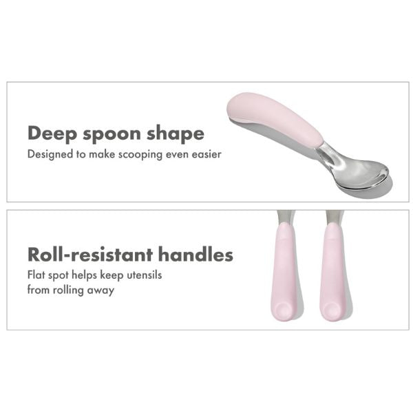 OXO TOT Fork & Spoon Set Blossom