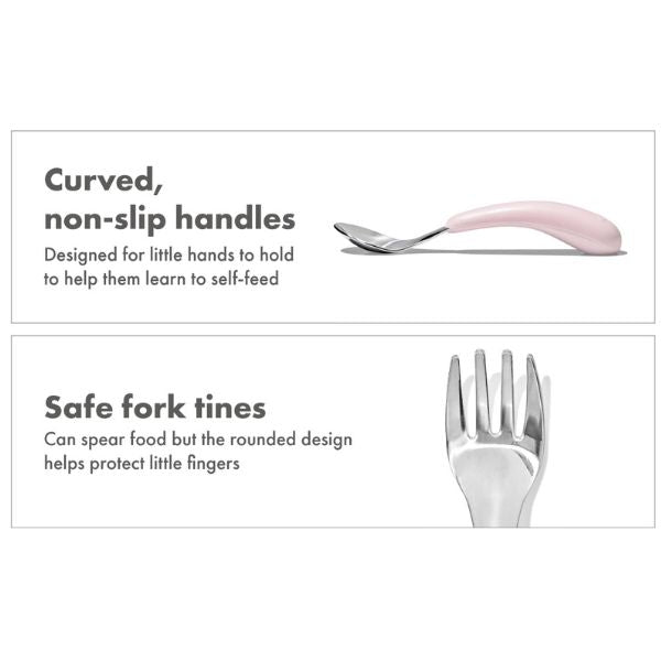 OXO TOT Fork & Spoon Set Blossom