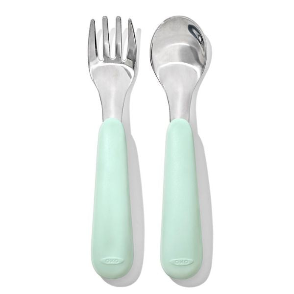 OXO TOT Fork & Spoon Set Opal