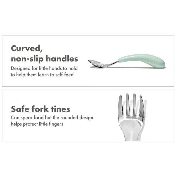 OXO TOT Fork & Spoon Set Opal