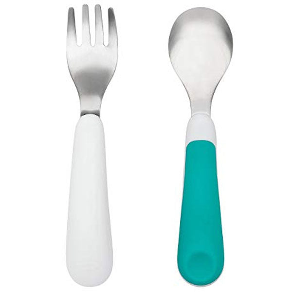 OXO TOT Fork & Spoon Set Teal