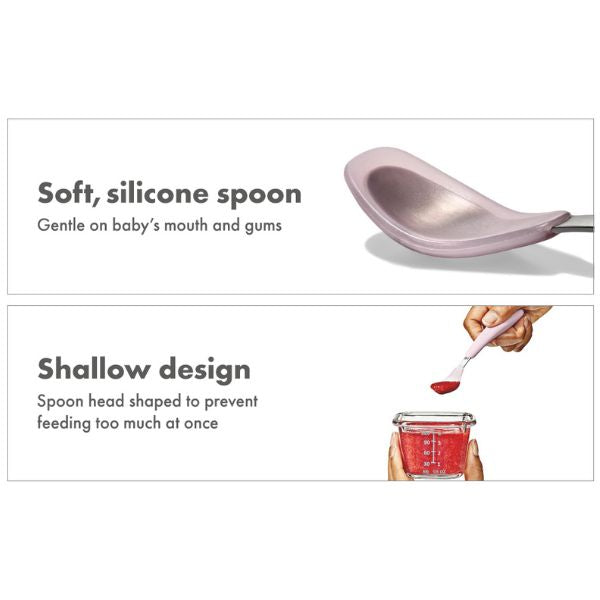 OXO TOT On-The-Go Feeding Spoon Blossom