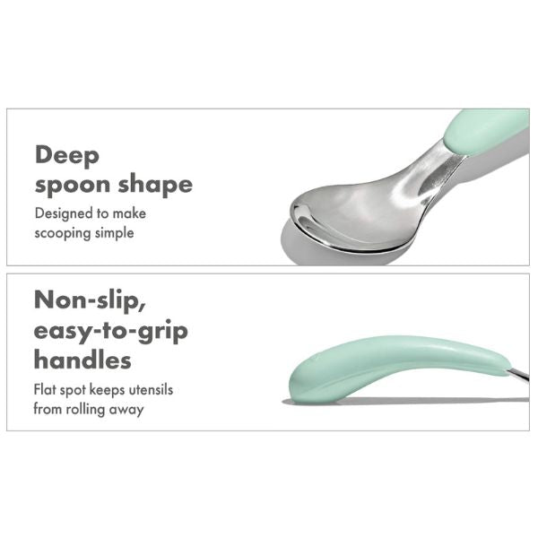 OXO TOT On-The-Go Fork & Spoon Set  Opal