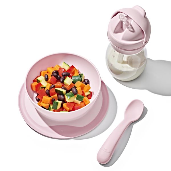 OXO TOT Stick & Stay Suction Bowl Blossom