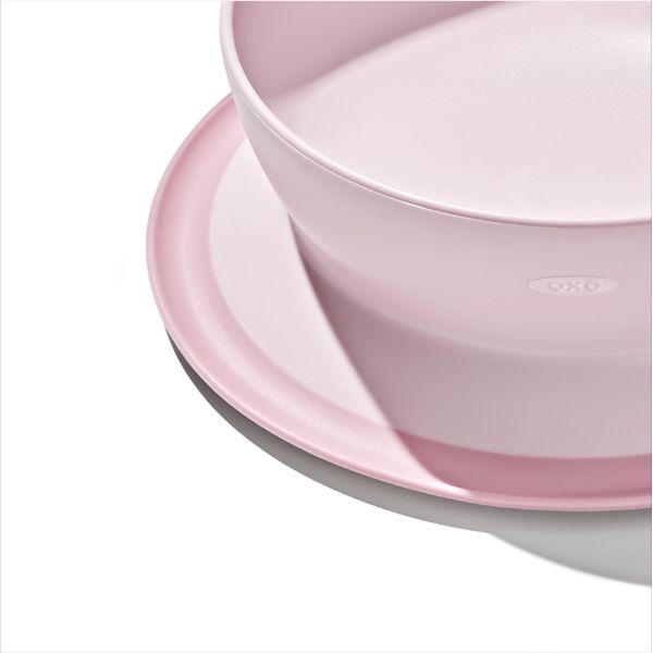 OXO TOT Stick & Stay Suction Bowl Blossom