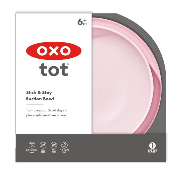 OXO TOT Stick & Stay Suction Bowl Blossom