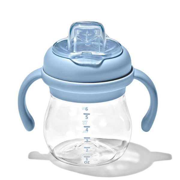 OXO TOT Transitions Soft Spout Sippy Cup With Removable Handles 6oz Dusk