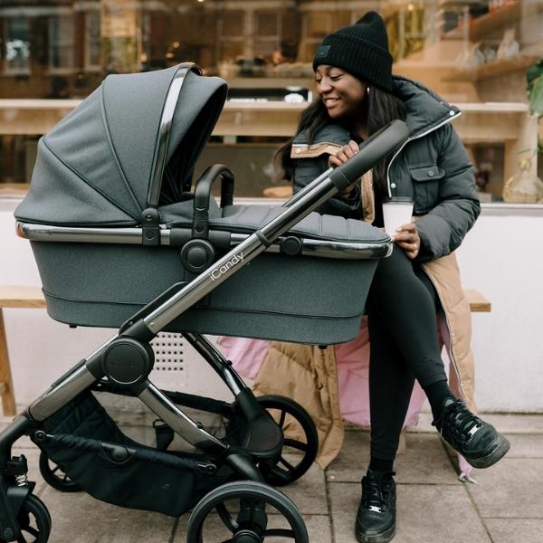 iCandy Peach 7 Pram Truffle TRAVEL SYSTEM (includes Maxi Cosi Infant Carrier with Base)