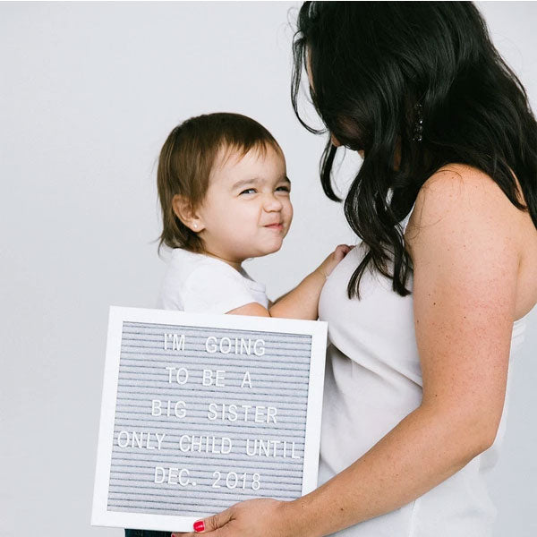 Pearhead Letterboard Set Grey