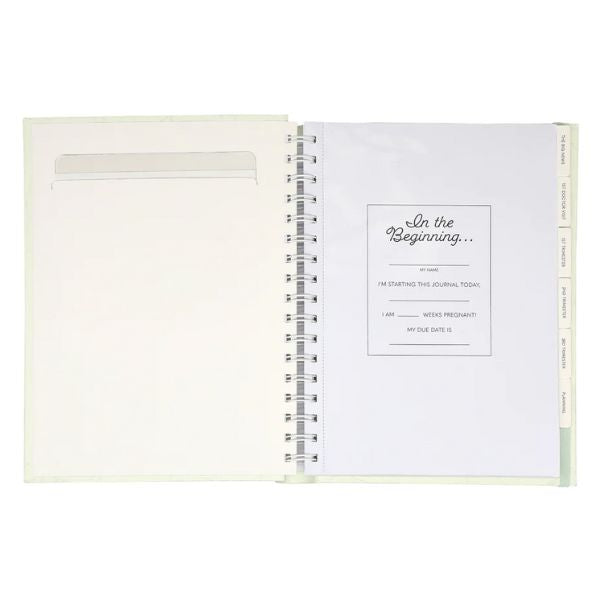 Pearhead Pregnancy Journal Sage