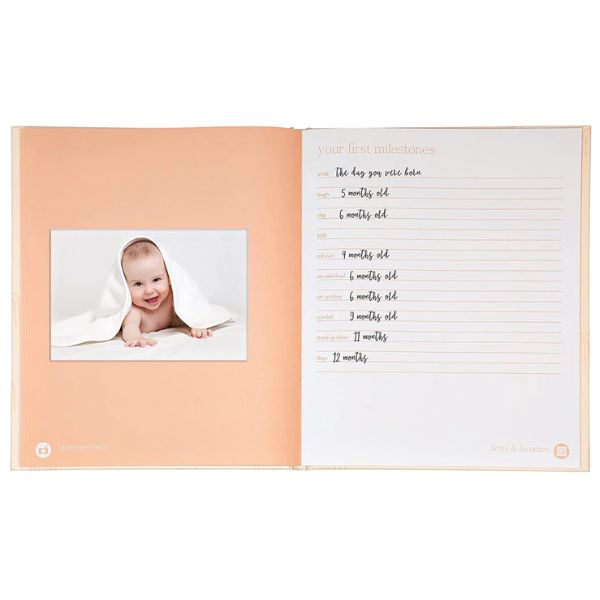 Pearhead Rainbow Babybook Blush