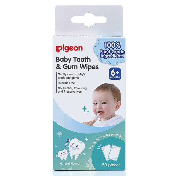 Pigeon Baby Tooth & Gum Wipes Natural 20s