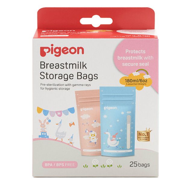 Pigeon Breastmilk Storage Bags 180ml 25pcs