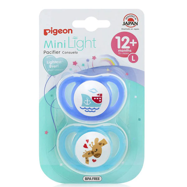 Pigeon Mini Light Pacifier Twin Pack Large