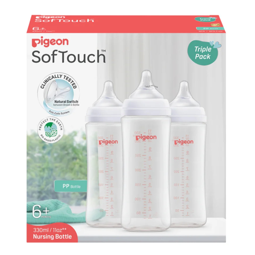 Pigeon Softouch BPP Bottles PP 330m Triple Pack (6m+)