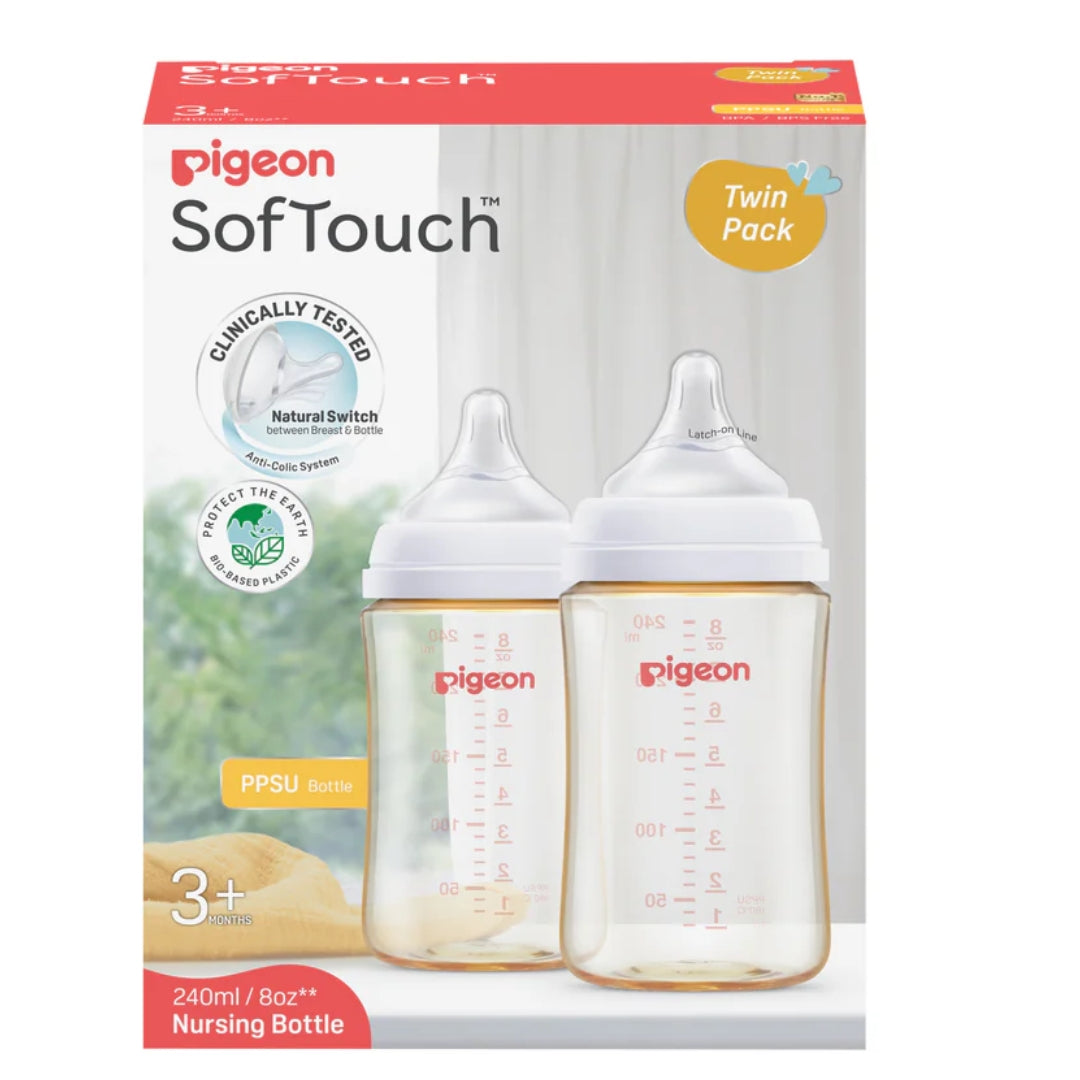 Pigeon Softouch BPP Bottle PPSU 240ml Twin Pack (3m+)