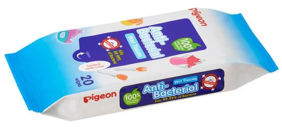 Pigeon Wipes Anti Bacterial 20's