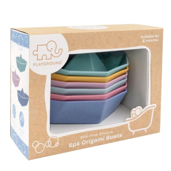 Playground Origami Bath Boats 6pk