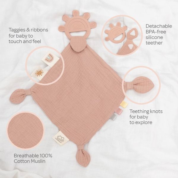 Playground Silicone Comfort Teether Rose