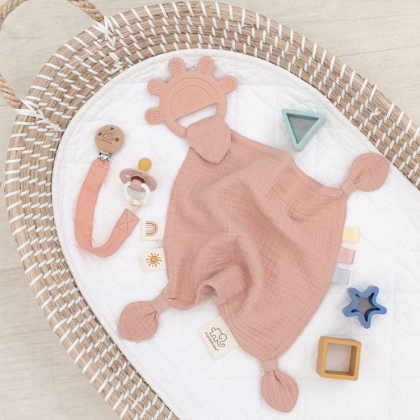Playground Silicone Comfort Teether Rose