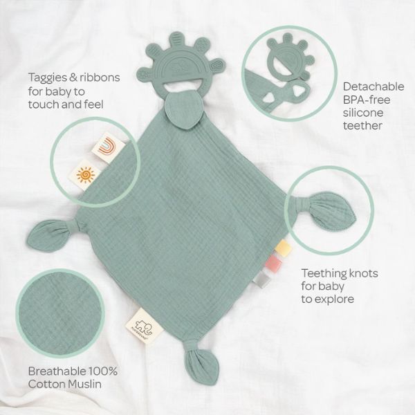 Playground Silicone Comfort Teether Sage