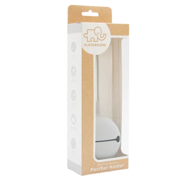 Playground Silicone Pacifier Case Cool Grey