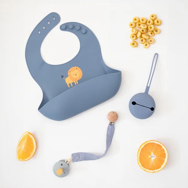 Playground Silicone Pacifier Case Misty Blue