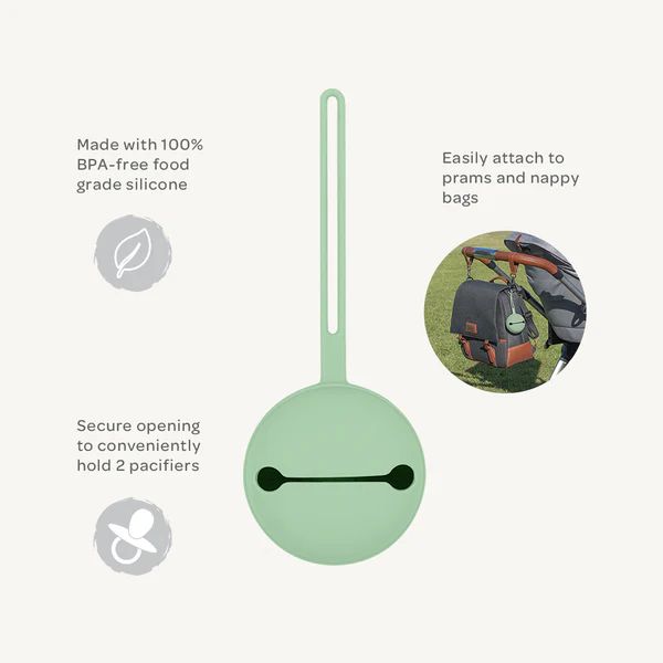 Playground Silicone Pacifier Case Seafoam Green