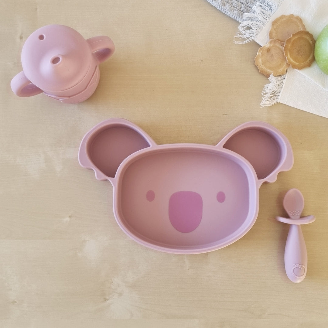 PLUM 3pc Mealtime Essential Kit Dusty Berry