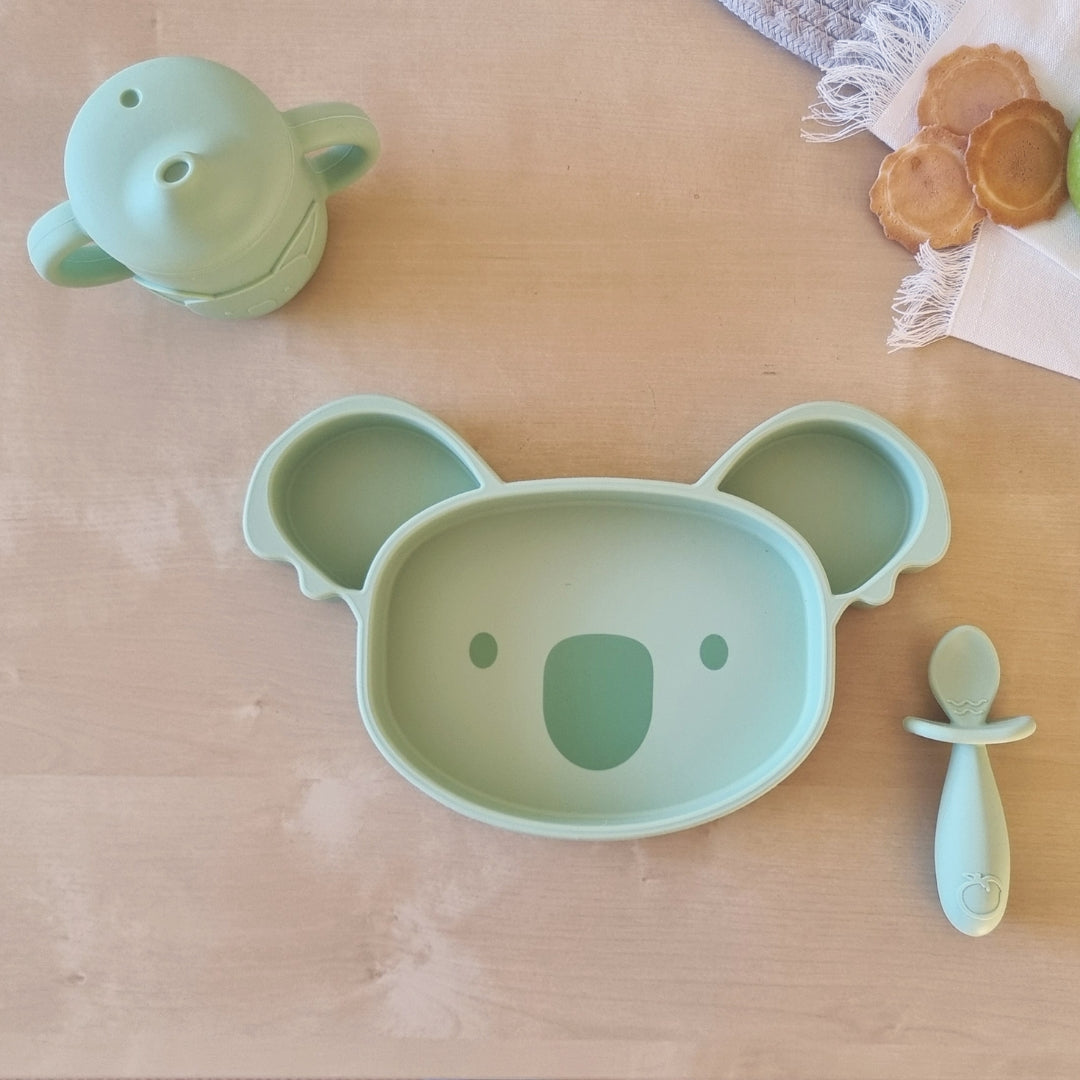PLUM 3pc Mealtime Essential Kit Olive