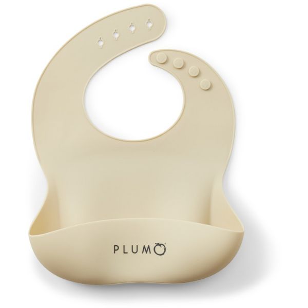 PLUM Silicone Bibs and Spoon Set 3pc Ash/Sand