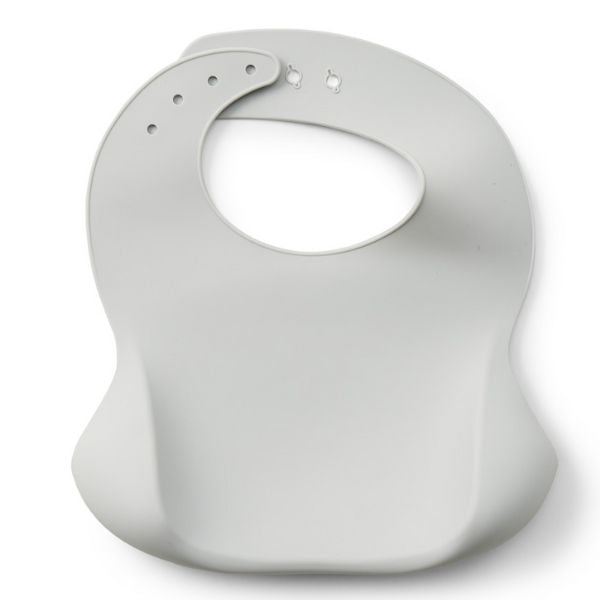 PLUM Silicone Bibs and Spoon Set 3pc Ash/Sand