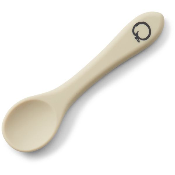 PLUM Silicone Bibs and Spoon Set 3pc Ash/Sand