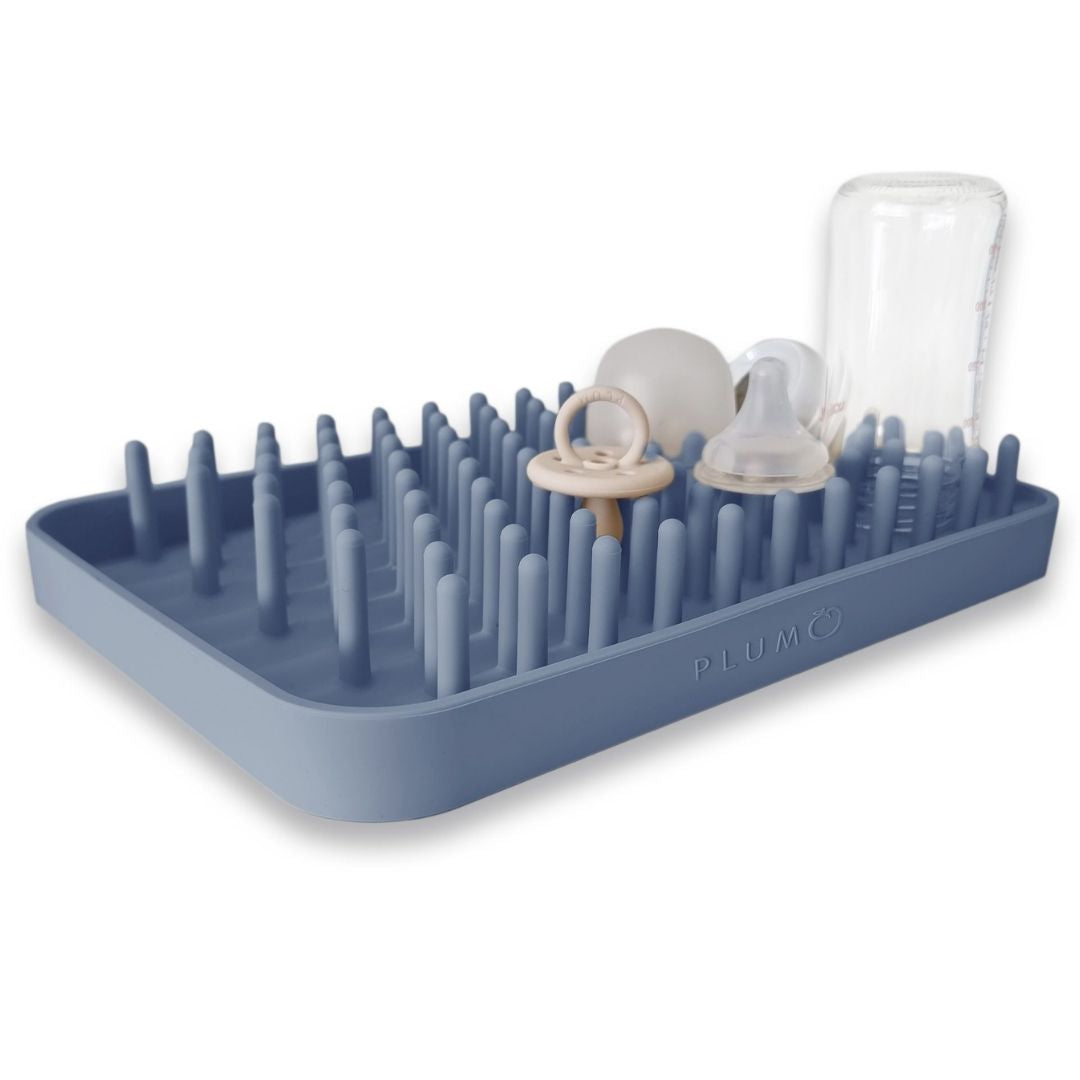 PLUM Silicone Drying Rack Steel Blue