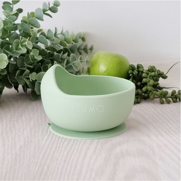 PLUM Silicone Duck Egg Bowl 6m+ Olive