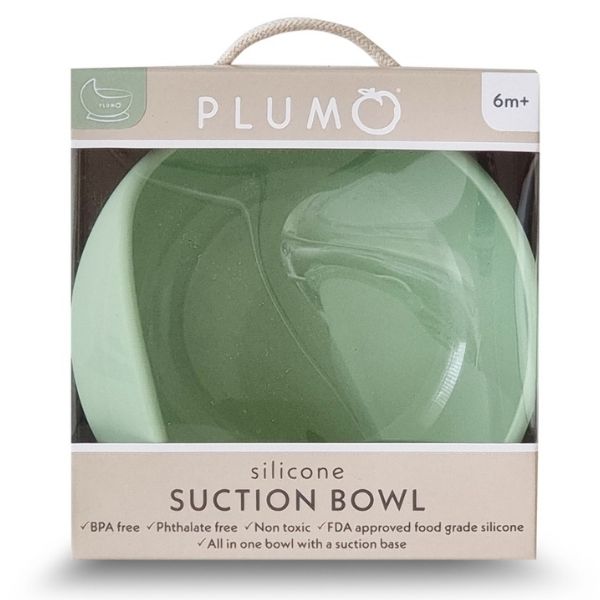 PLUM Silicone Duck Egg Bowl 6m+ Olive