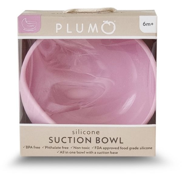 PLUM Silicone Duck Egg Bowl 6m+ Powder Pink